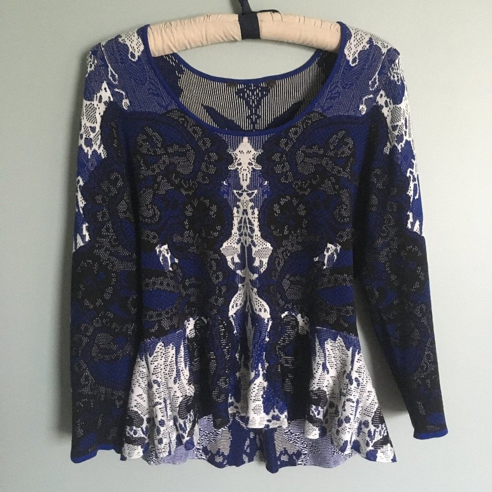 BCBG Peplum Knit Top